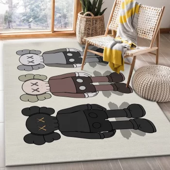 Kaws Standing Set Area Rug Bedroom Rug Family Gift Decor RR2936