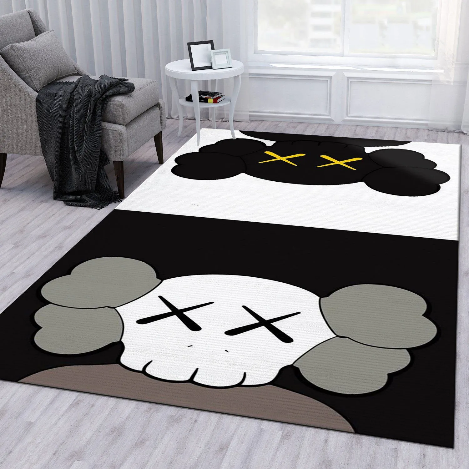 Kaws-Ver-Fashion-Brand-Area-Rug-Living-Room-Rug-Decor-RR2889 Kaws Ver Fashion Brand Area Rug Living Room Rug Decor RR2889
