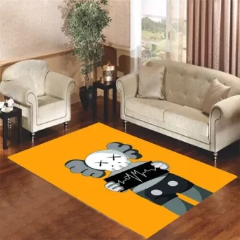 Kaws Wallpaper Living Room Area Rug Carpet Area Rugs RR3197