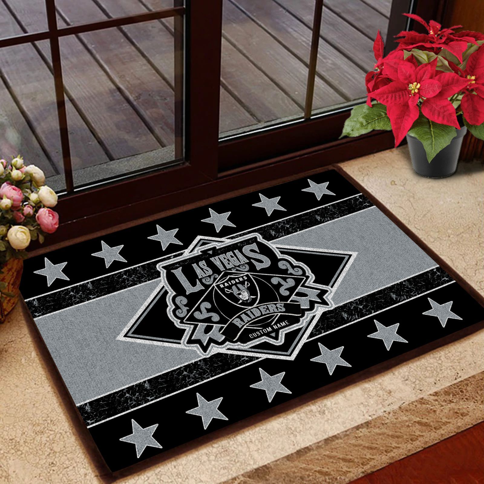 Las-Vegas-Raiders-NFL-Vintage-Design-Classic-Custom-Name-Entrance-Doormat-Welcome-Mat-DM1831 Las Vegas Raiders NFL Vintage Design Classic Custom Name Entrance Doormat Welcome Mat DM1831
