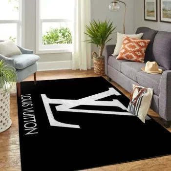 Louis Vuitton Fashion Logo Limited Luxury Brand Area Rug Carpet Floor Decor RR3177