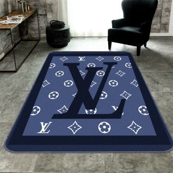 Louis Vuitton Fashion Logo Luxury Brand Area Rug Carpet Floor Decor RR2705