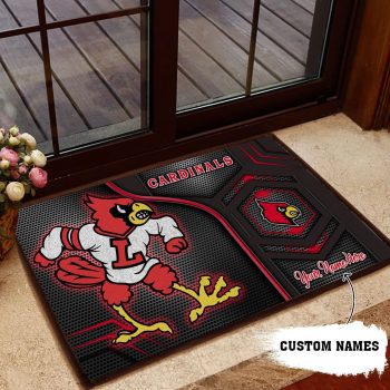 Louisville Cardinals 3D Doormats NCAA Custom Name Doormat DM1078