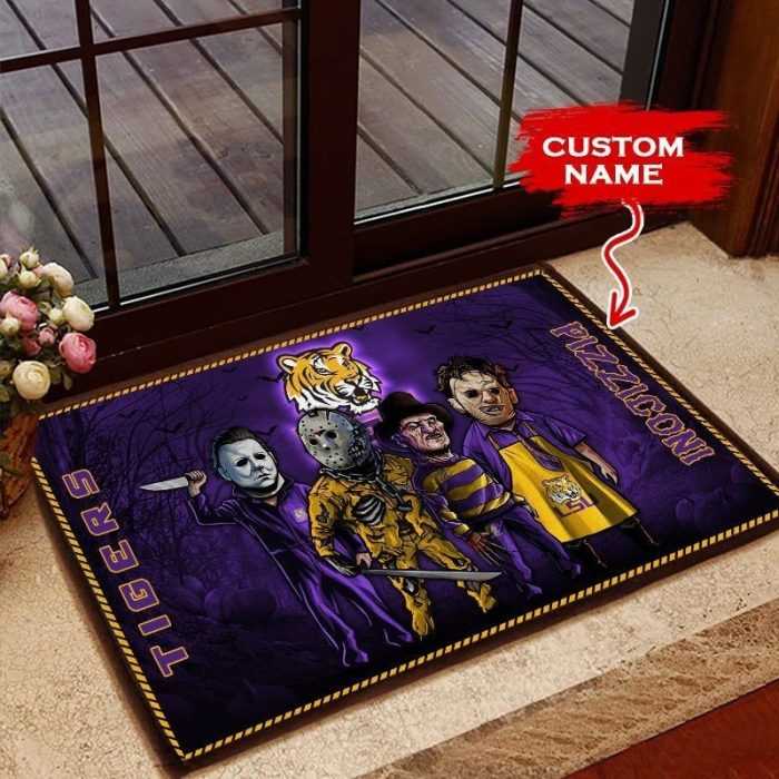 Lsu-Tigers-3D-Doormats-Halloween-NCAA-Custom-Name-DM1033 Lsu Tigers 3D Doormats Halloween NCAA Custom Name DM1033