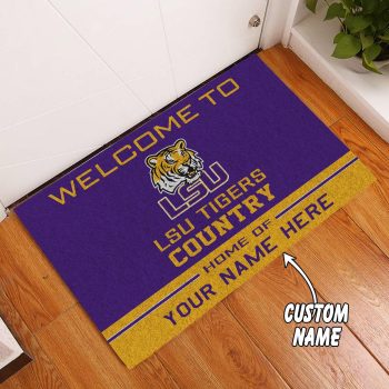 Lsu Tigers Country Custom Name Funny Luxury Front Entrance Doormat Welcome Mat DM1977