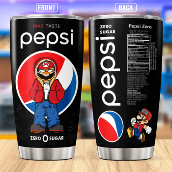 Mario Pepsi Stainless Steel Tumbler 20oz