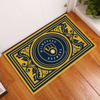 Milwaukee Brewers Luxury Front Entrance Doormat Indoor Inside MLB DM1487