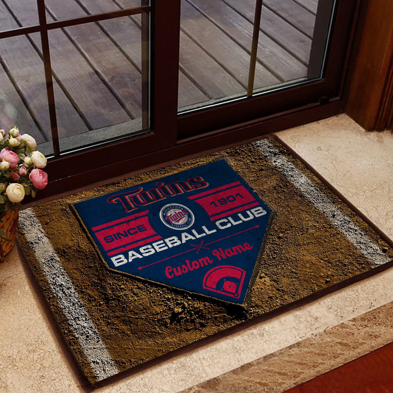 Milwaukee-Brewers-MLB-Retro-Vintage-Style-Custom-Name-Personalized-Entrance-Doormat-Welcome-Mat-DM1732 Milwaukee Brewers MLB Retro Vintage Style Custom Name Personalized Entrance Doormat Welcome Mat DM1732