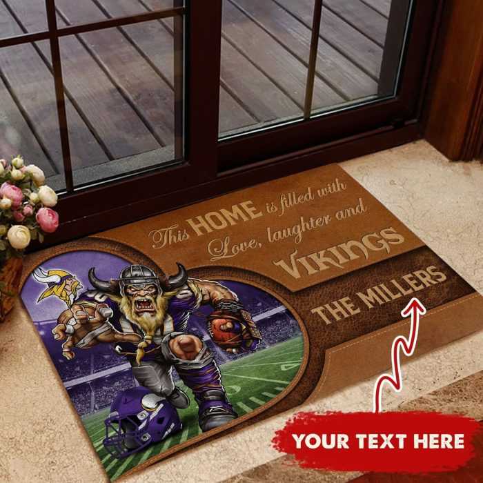Minnesota-Vikings-Custom-Doormat-Welcome-Mat-Outdoor-Door-Mats-DM1261 Minnesota Vikings Custom Doormat Welcome Mat Outdoor Door Mats DM1261