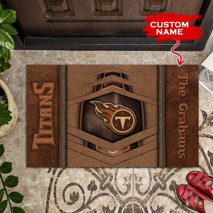 NFL-Tennessee-Titans-Custom-Name-Doormat-09-Doormat-Welcome-DM1207 NFL Tennessee Titans Custom Name Doormat 09 Doormat Welcome DM1207