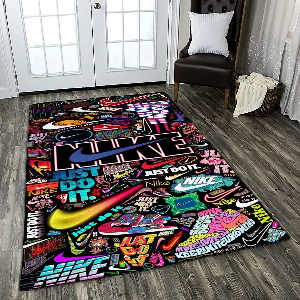 Nike-Fashion-Logo-Limited-Luxury-Brand-Area-Rug-Carpet-Floor-Decor-RR3137 Nike Fashion Logo Limited Luxury Brand Area Rug Carpet Floor Decor RR3137