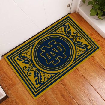 Notre Dame Fighting Irish Floral Luxury Front Entrance Doormat DM1501