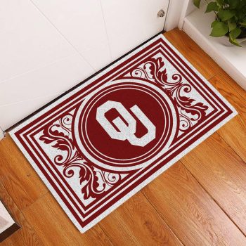 Oklahoma Sooners Floral Funny Luxury Front Entrance Doormat Indoor DM1519