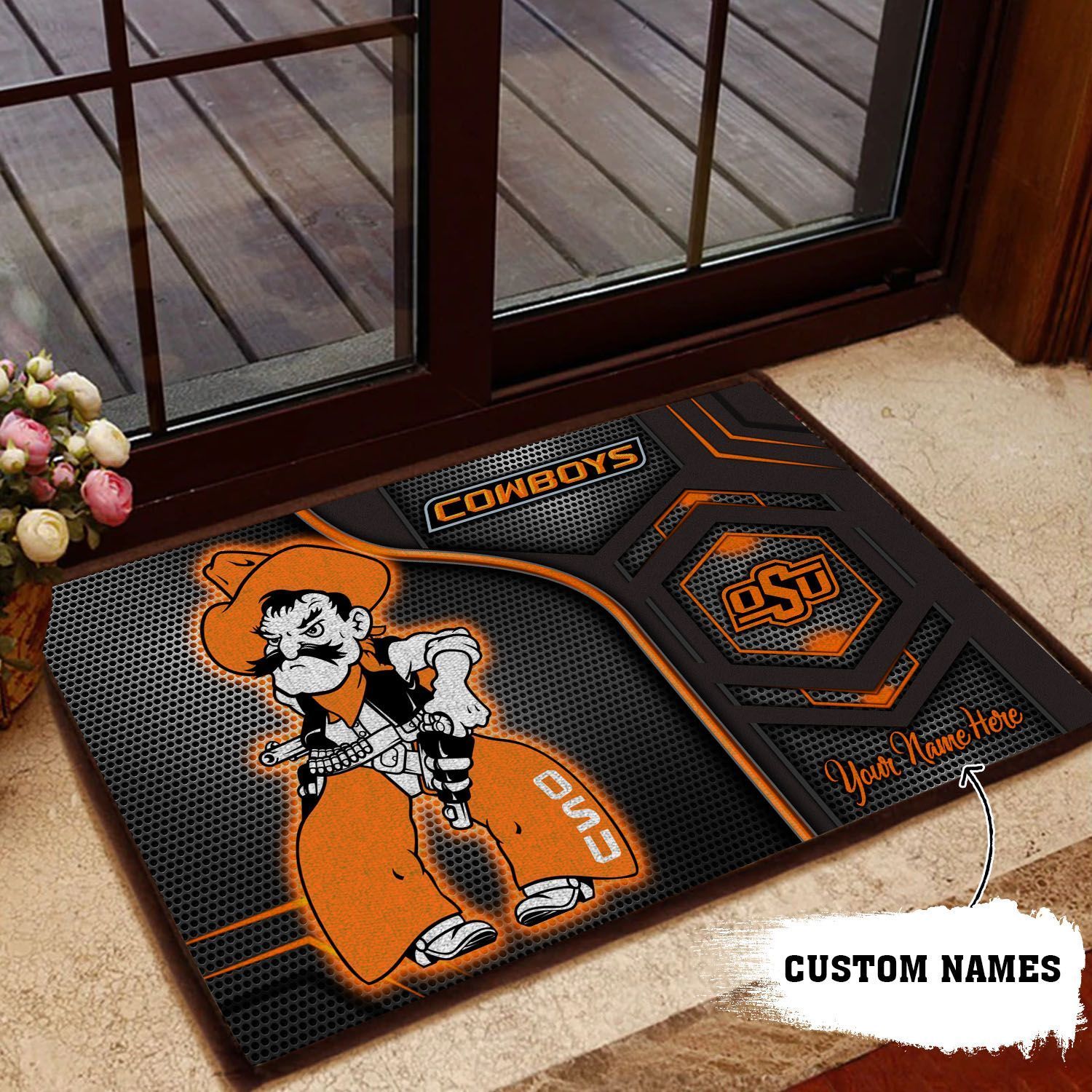 Oklahoma-State-Cowboys-3D-Doormats-NCAA-Custom-Name-DM1178 Oklahoma State Cowboys 3D Doormats NCAA Custom Name DM1178