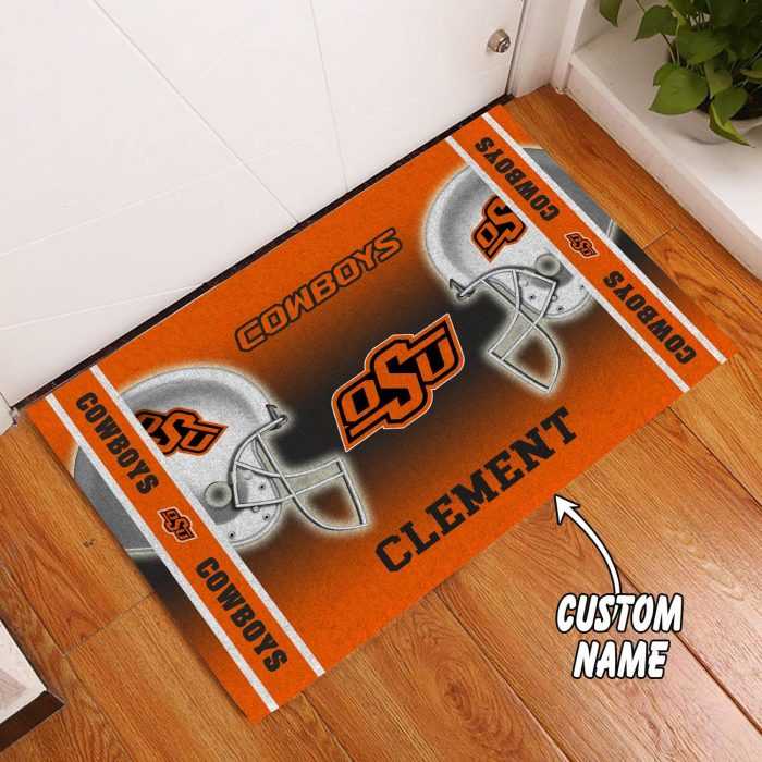 Oklahoma-State-Cowboys-Custom-Name-Funny-Luxury-Front-Entrance-Doormat-Welcome-Mat-DM1996 Oklahoma State Cowboys Custom Name Funny Luxury Front Entrance Doormat Welcome Mat DM1996