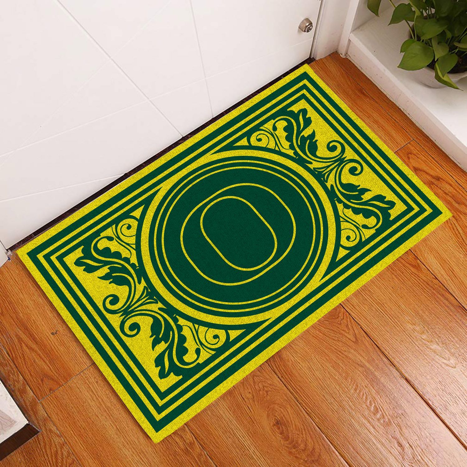 Oregon-Ducks-Floral-Funny-Luxury-Front-Entrance-Doormat-Indoor-DM1621 Oregon Ducks Floral Funny Luxury Front Entrance Doormat Indoor DM1621