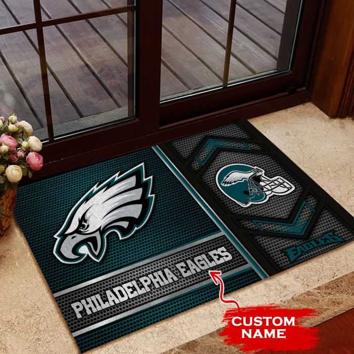 Philadelphia-Eagles-Custom-Name-Doormat-Welcome-Mat-Outdoor-Door-DM1356 Philadelphia Eagles Custom Name Doormat Welcome Mat Outdoor Door DM1356