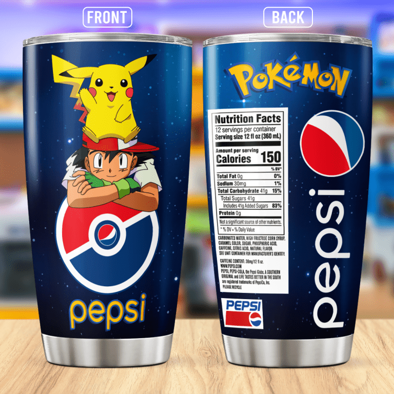 Pokemon-Pepsi-Stainless-Steel-Tumbler-20oz Pokemon Pepsi Stainless Steel Tumbler 20oz