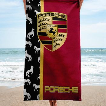 Porsche Ag Beach Towel Luxury Brand Hot Trending Summer 2023 BT00380