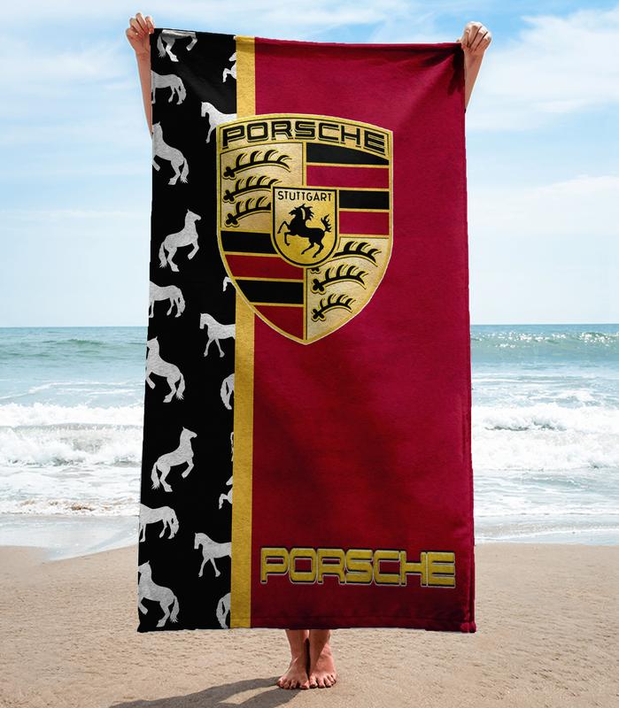 Porsche-Ag-Beach-Towel-Luxury-Brand-Hot-Trending-Summer-2023-BT00380 Porsche Ag Beach Towel Luxury Brand Hot Trending Summer 2023 BT00380