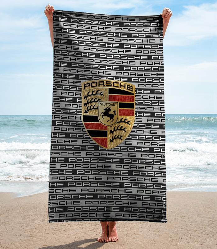 Porsche-Beach-Towel-Luxury-Brand-Hot-Trending-Summer-2023-BT00377 Porsche Beach Towel Luxury Brand Hot Trending Summer 2023 BT00377