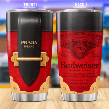 Prada Budweiser Stainless Steel Tumbler 20oz