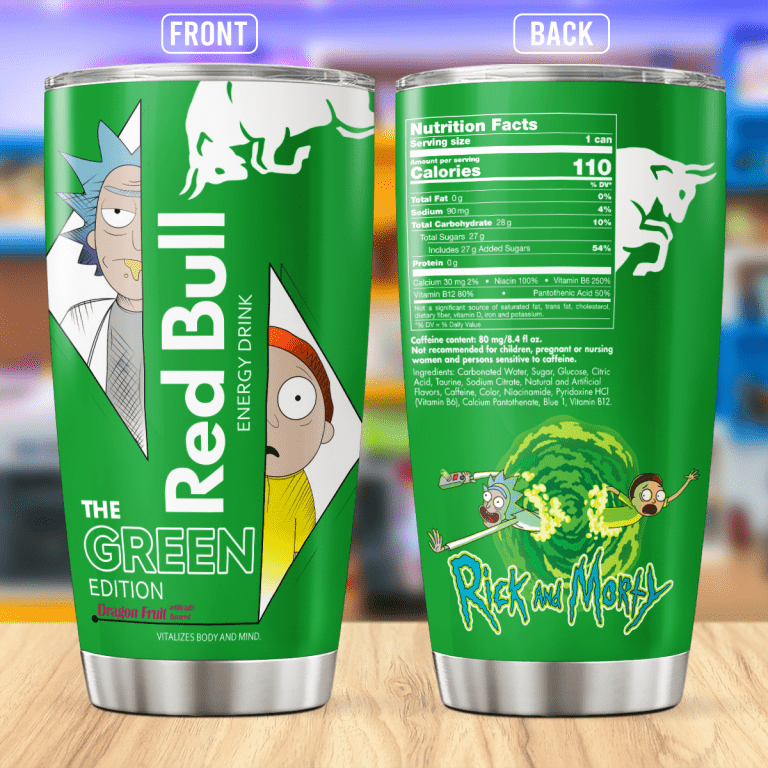 Rick-Anh-Morty-Red-Bull-Stainless-Steel-Tumbler-20oz Rick Anh Morty Red Bull Stainless Steel Tumbler 20oz