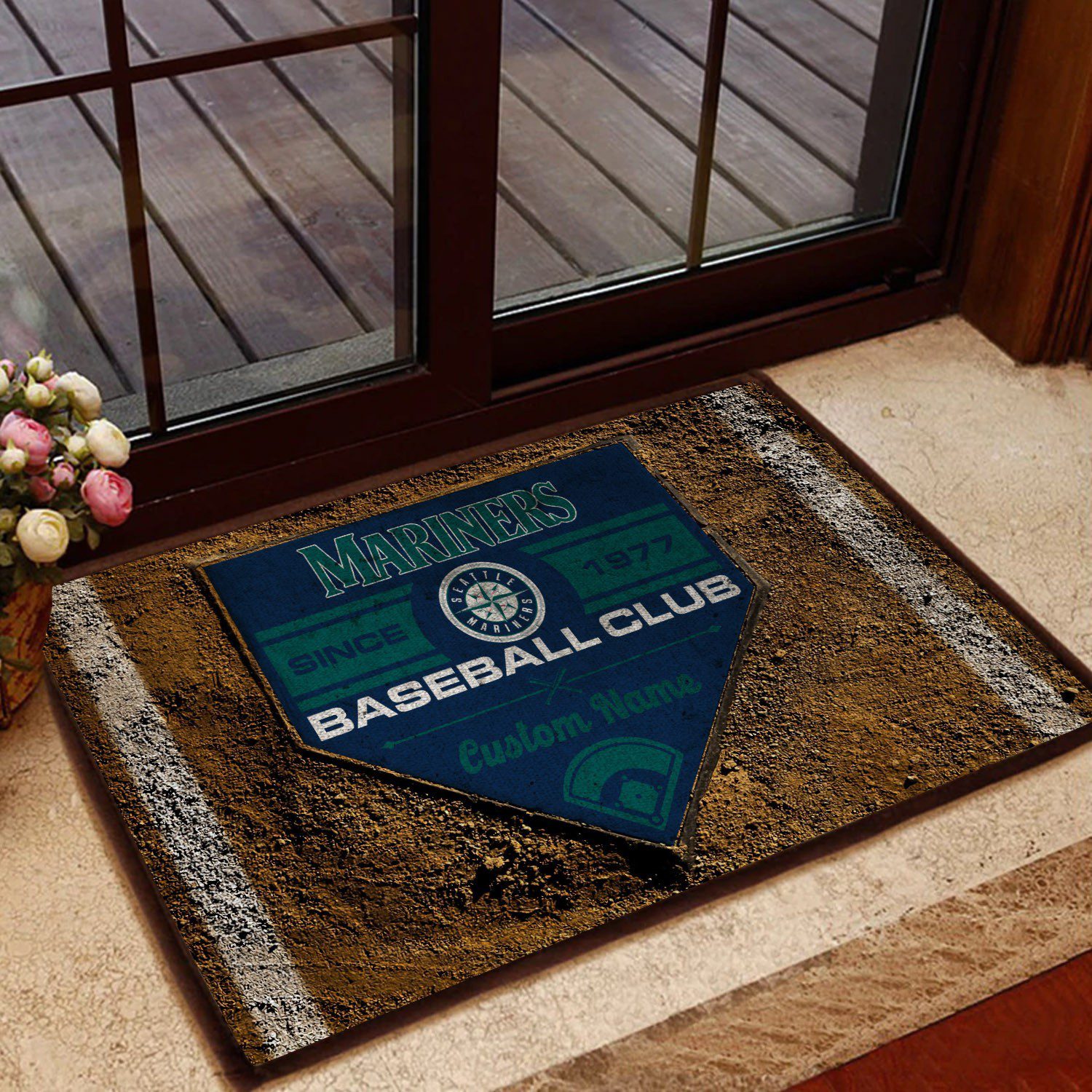 Seattle-Mariners-MLB-Retro-Vintage-Style-Custom-Name-Personalized-Entrance-Doormat-Welcome-Mat-DM1745 Seattle Mariners MLB Retro Vintage Style Custom Name Personalized Entrance Doormat Welcome Mat DM1745