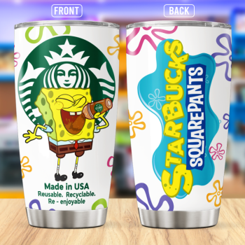 Spongebob Starbuck Stainless Steel Tumbler 20oz