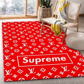Supreme Lv Red Area Rug Living Room Rug Christmas Gift Decor RR2929