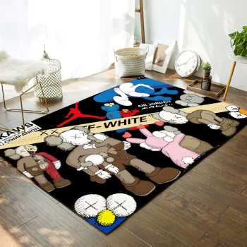 Supreme Off-White Kaws New Fashion Area Rug Carpet Living Room Rug Decor RR2802