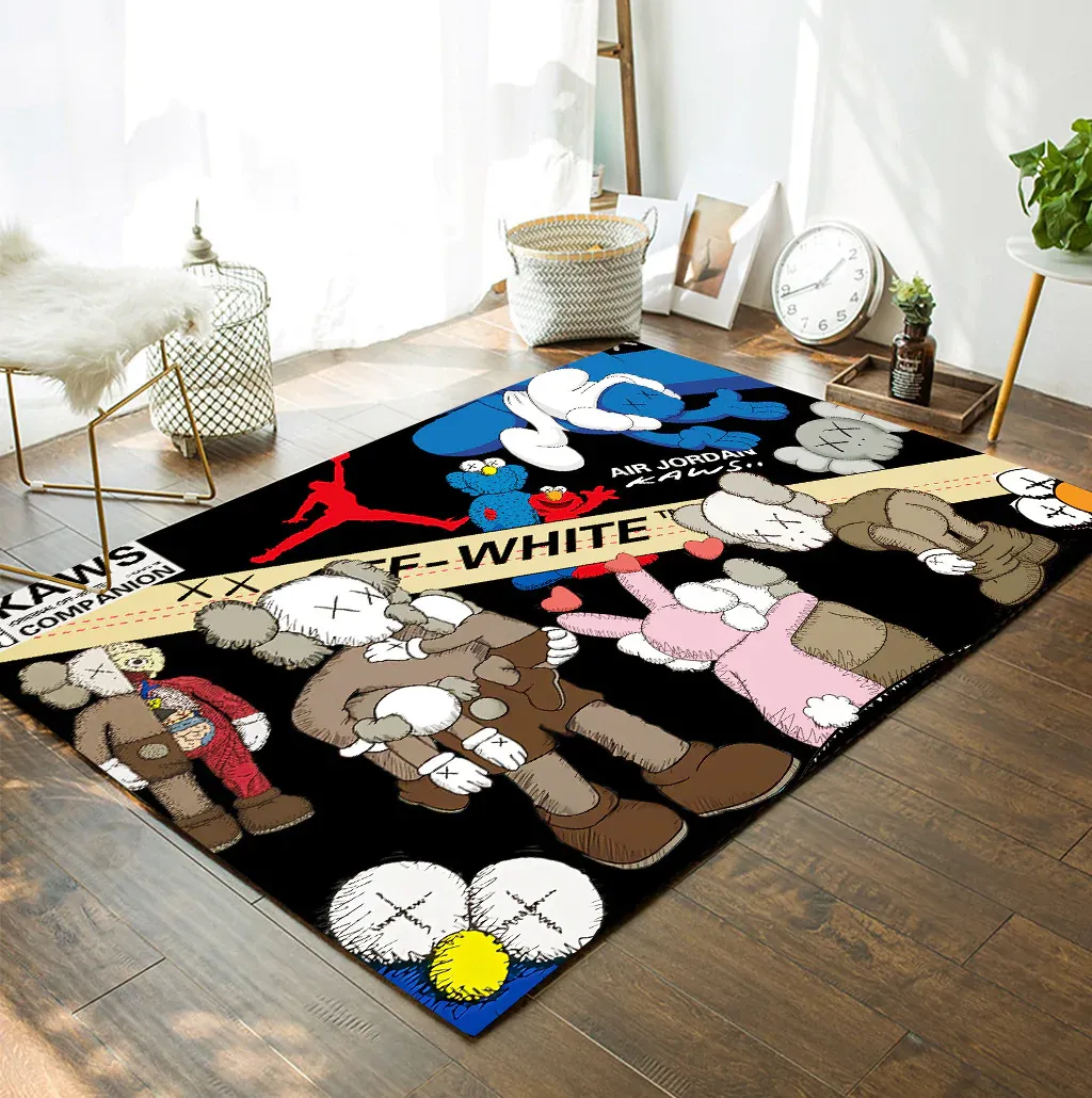 Supreme-Off-White-Kaws-New-Fashion-Area-Rug-Carpet-Living-Room-Rug-Decor-RR2802 Supreme Off-White Kaws New Fashion Area Rug Carpet Living Room Rug Decor RR2802