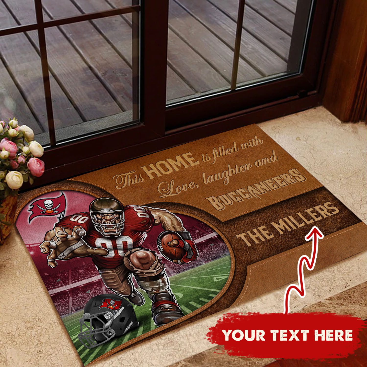 Tampa-Bay-Buccaneers-Custom-Doormat-Welcome-Mat-Outdoor-Door-DM1234 Tampa Bay Buccaneers Custom Doormat Welcome Mat Outdoor Door DM1234