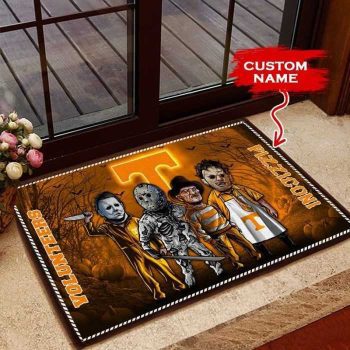Tennessee Volunteers 3D Doormats Halloween NCAA Custom Name DM1010