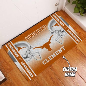 Texas Longhorns Custom Name Funny Luxury Front Entrance Doormat DM1530