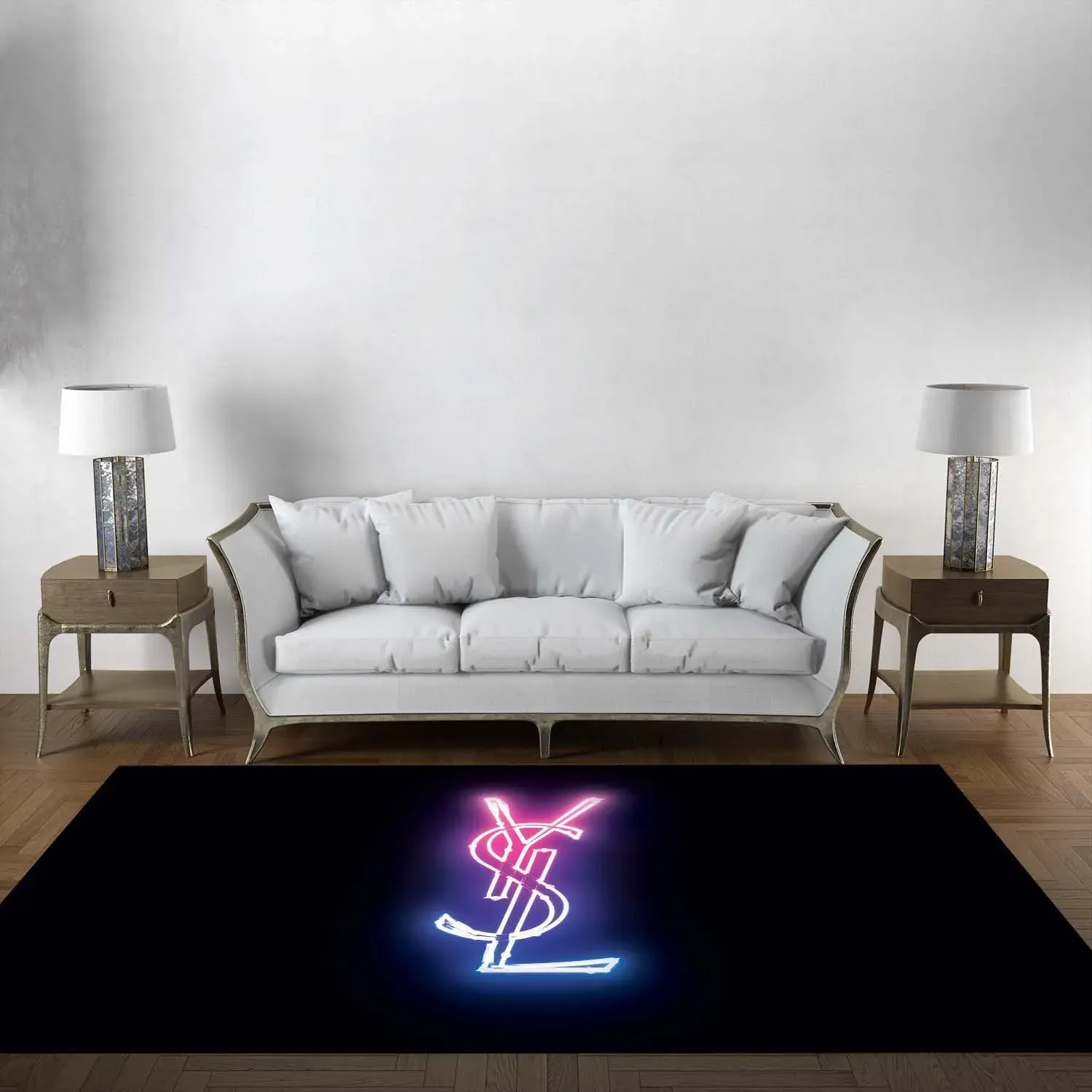 Yves-Saint-Laurent-Fashion-Logo-Limited-Edition-Luxury-Brand-Area-Rug-Carpet-Floor-Decor-RR3099 Yves Saint Laurent Fashion Logo Limited Edition Luxury Brand Area Rug Carpet Floor Decor RR3099