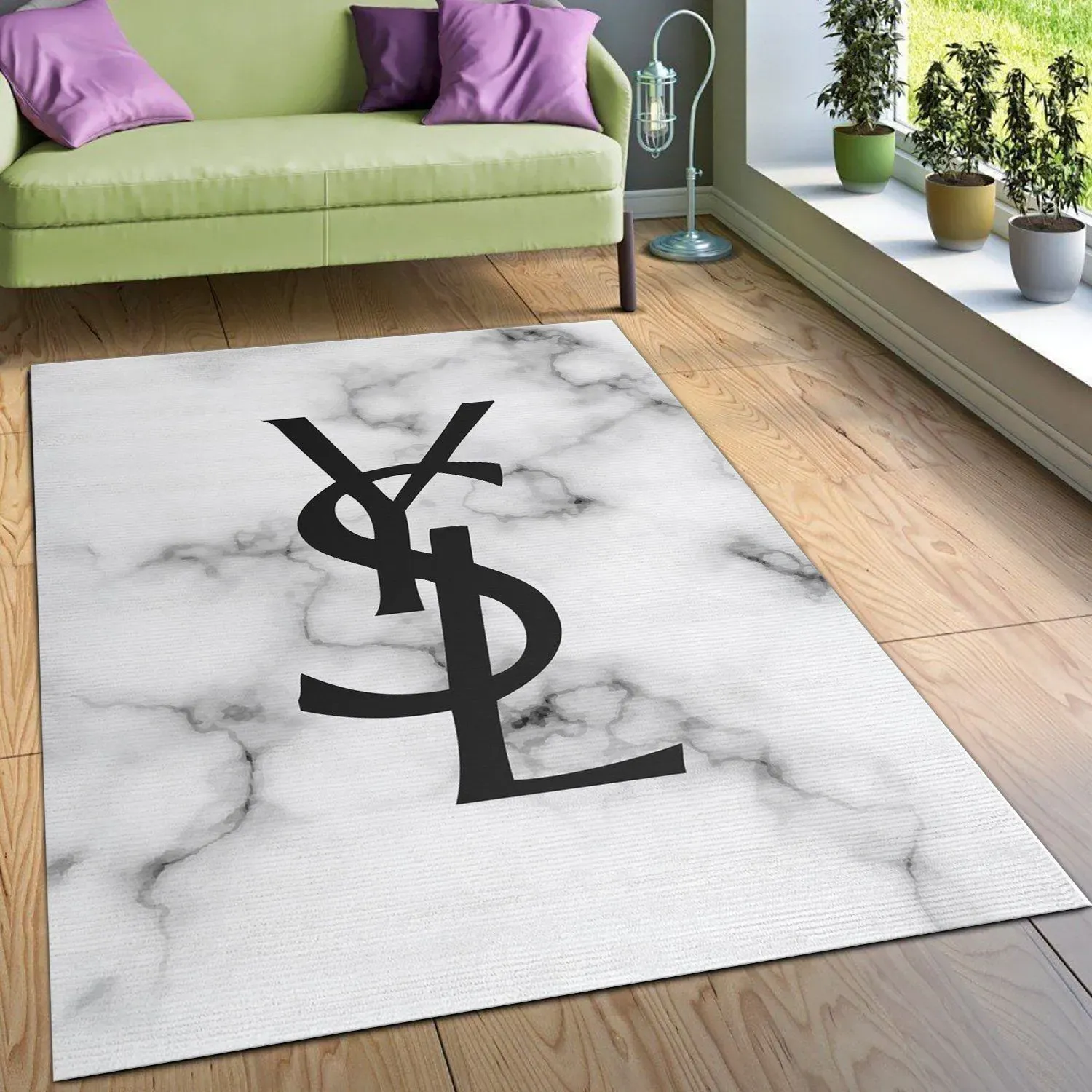 Yves-Saint-Laurent-Fashion-Logo-Limited-Edition-Luxury-Brand-Area-Rug-Carpet-Floor-Decor-RR3101 Yves Saint Laurent Fashion Logo Limited Edition Luxury Brand Area Rug Carpet Floor Decor RR3101