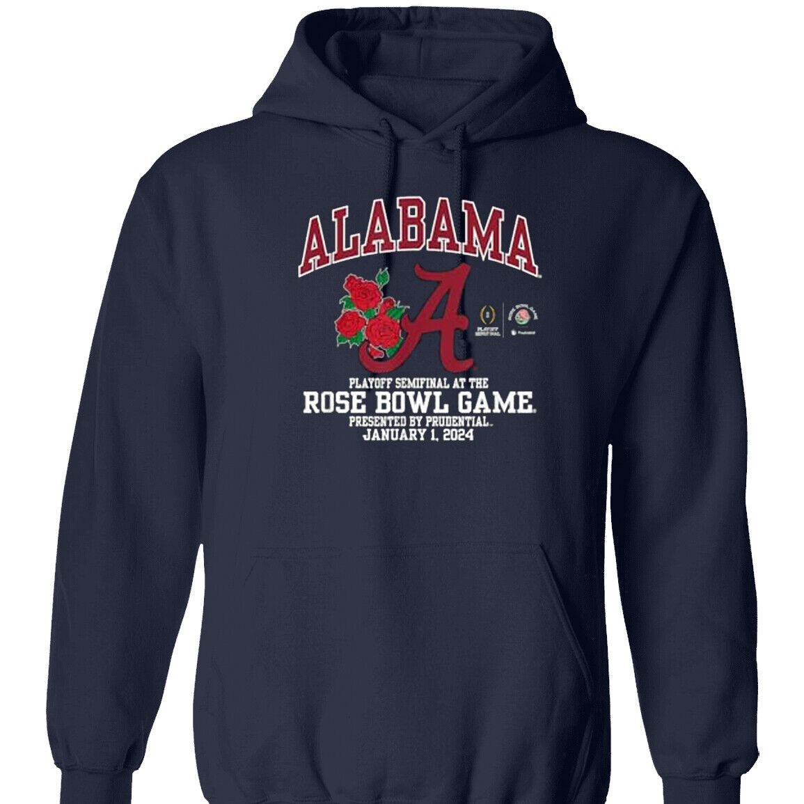 Alabama-Rose-Bowl-2024-Cfp-Semi-Football-Flower-Unisex-Pullover-Hoodie Alabama Rose Bowl 2024 Cfp Semi Football Flower Unisex Pullover Hoodie