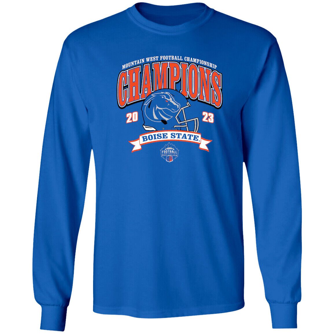 Boise-University-Mountain-West-Football-Conference-Champions-Unisex-LongSleeve-Shirt Boise University Mountain West Football Conference Champions Unisex LongSleeve Shirt