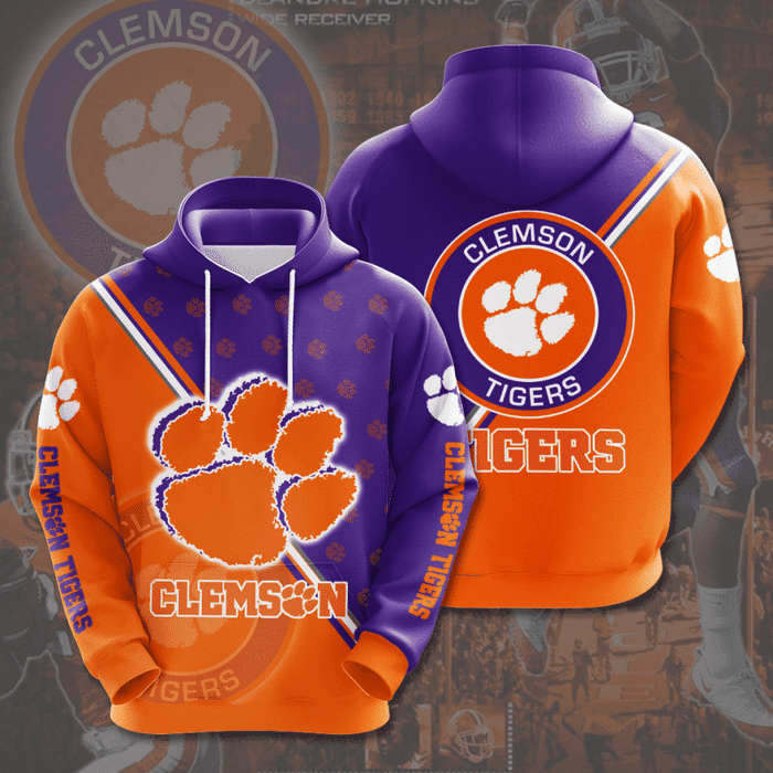 Clemson-Tigers-Softball-Team-Unisex-3D-Pullover-Hoodie-IHT1511 Clemson Tigers Softball Team Unisex 3D Pullover Hoodie IHT1511