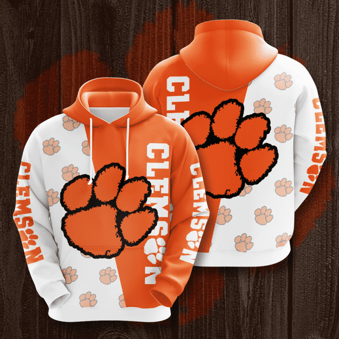 Clemson-Tigers-Softball-Unisex-3D-Pullover-Hoodie-IHT1558 Clemson Tigers Softball Unisex 3D Pullover Hoodie IHT1558