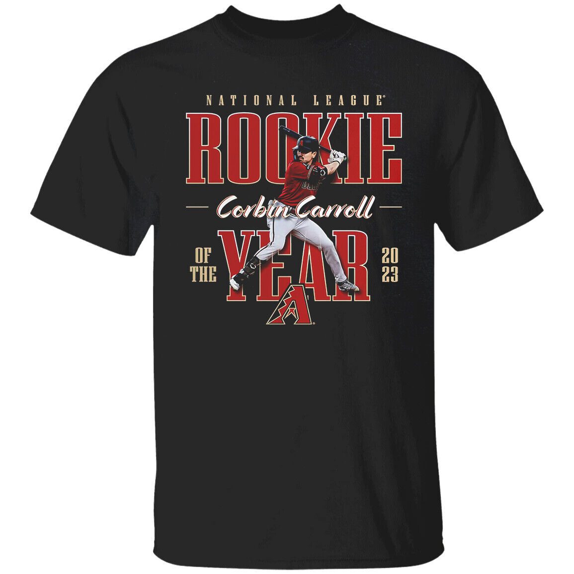 Corbin-Carroll-Arizona-Diamondbacks-2023-Nl-Rookie-Of-The-Year-Unisex-T-Shirt Corbin Carroll Arizona Diamondbacks 2023 Nl Rookie Of The Year Unisex T-Shirt