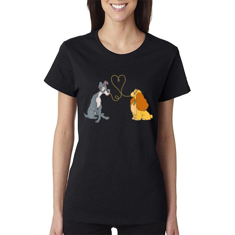 Disney-Lady-And-The-Tramp-Bella-ntte-Women-Lady-T-Shirt Disney Lady And The Tramp Bella n'tte Women Lady T-Shirt