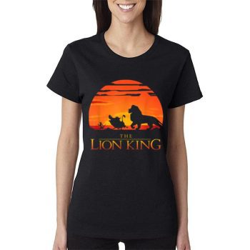 Disney Lion King Classic Sunset Walk Women Lady T-Shirt