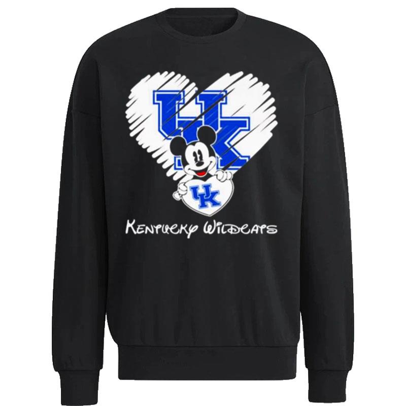 Disney-Mickey-Mouse-Hug-Kentucky-Wildcats-Hear-Unisex-Sweatshirt Disney Mickey Mouse Hug Kentucky Wildcats Hear Unisex Sweatshirt