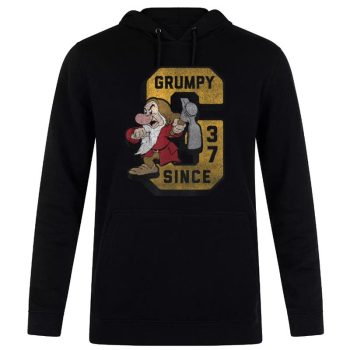 Disney Snow White & The Seven Dwarfs Grumpy Collegiate Unisex Pullover Hoodie