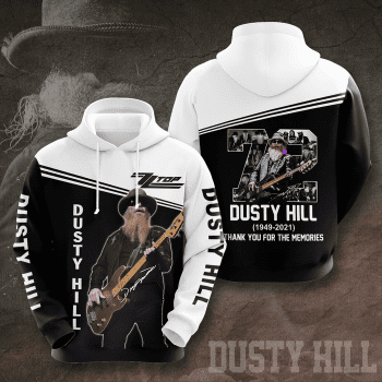 Dusty Hill 72 Thank You For The Memories 3D Unisex Pullover Hoodie IHT1814