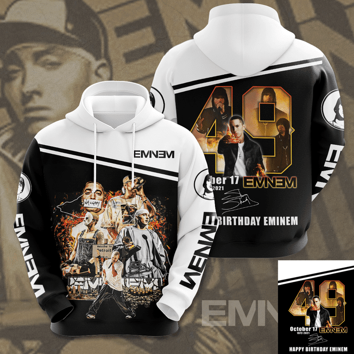 Eminem-Happy-Birthday-3D-Unisex-Pullover-Hoodie-IHT1789 Eminem Happy Birthday 3D Unisex Pullover Hoodie IHT1789