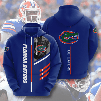 Florida Gators Go Gators 3D Unisex Pullover Hoodie - Neon Blue IHT1670
