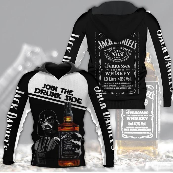 JD-Join-The-Drunk-Side-Unisex-3D-Pullover-Hoodie-Black-IHT2005 JD Join The Drunk Side Unisex 3D Pullover Hoodie - Black IHT2005